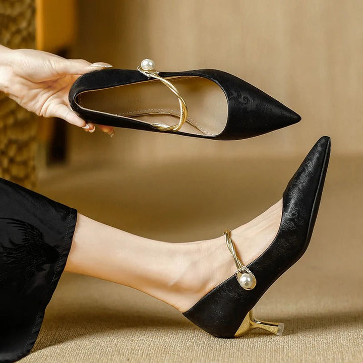 Freya Sonata Kitten-Heel Pumps by Belsetta