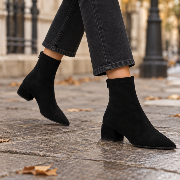Marlow Posy Winter Boots – Black