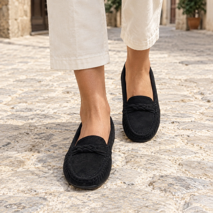 Leighton Locket Loafers – Black