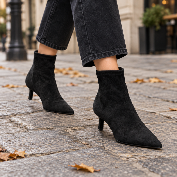 Payton Posy Winter Boots – Black