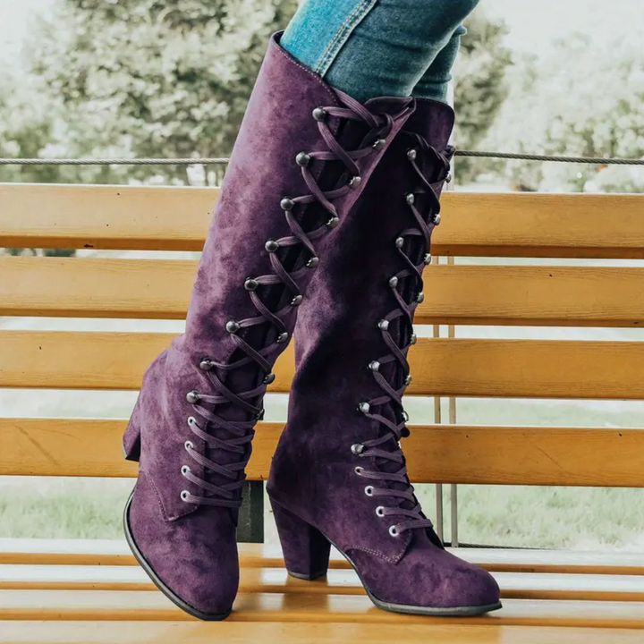 Phoebe Bloom Knee-High Boots by Belsetta