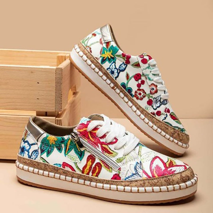 Kennedy Ribbon Everyday Sneakers – Red
