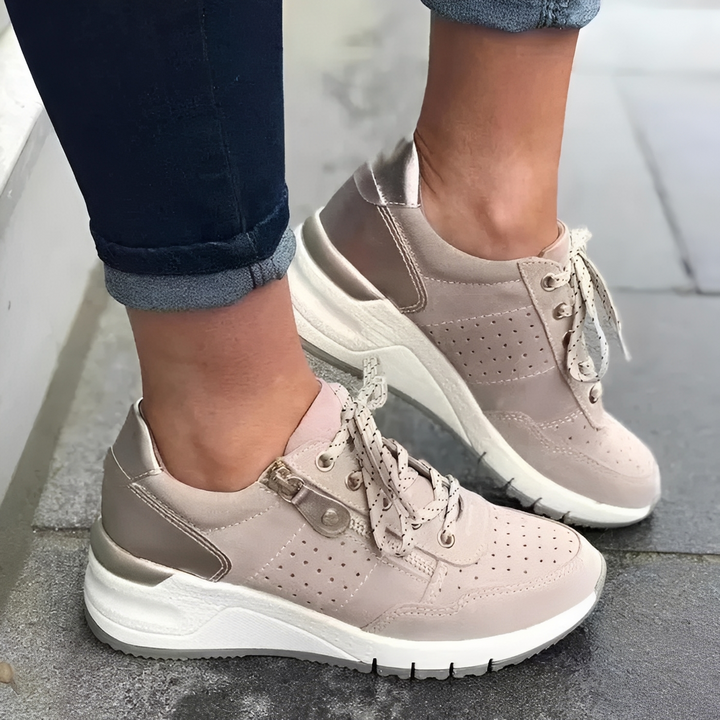 Marlow Ribbon Everyday Sneakers – Beige