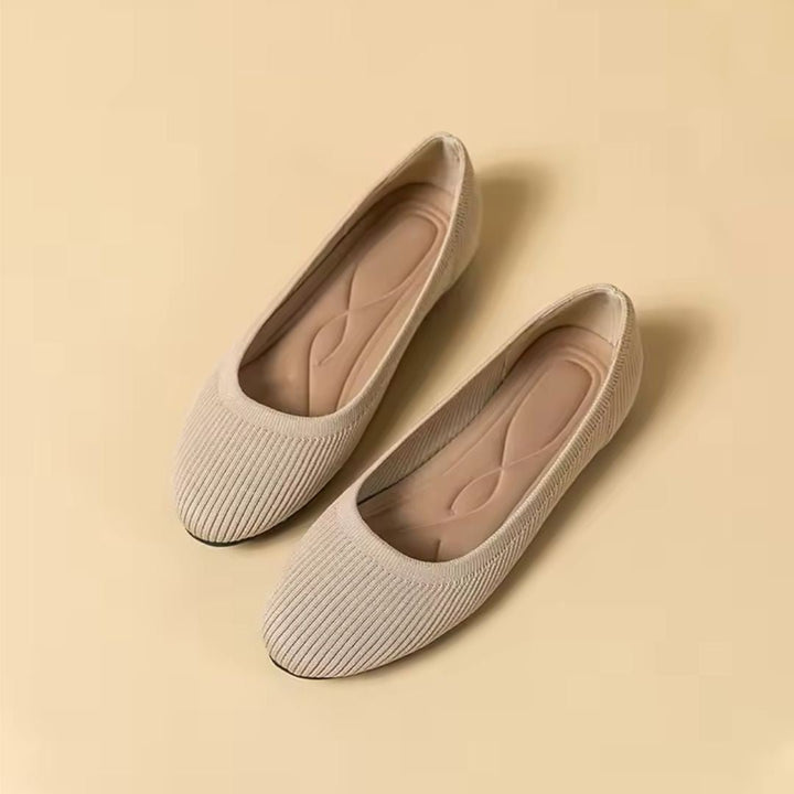 Cassidy Garland Ballet Flats – Khaki