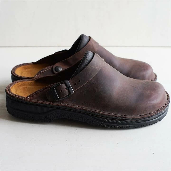Camryn Cameo Clogs – Dark Brown