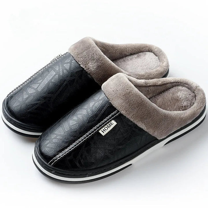 Lacey Locket Indoor Slippers – Black