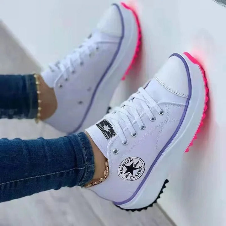 Teagan Cameo Everyday Sneakers – White